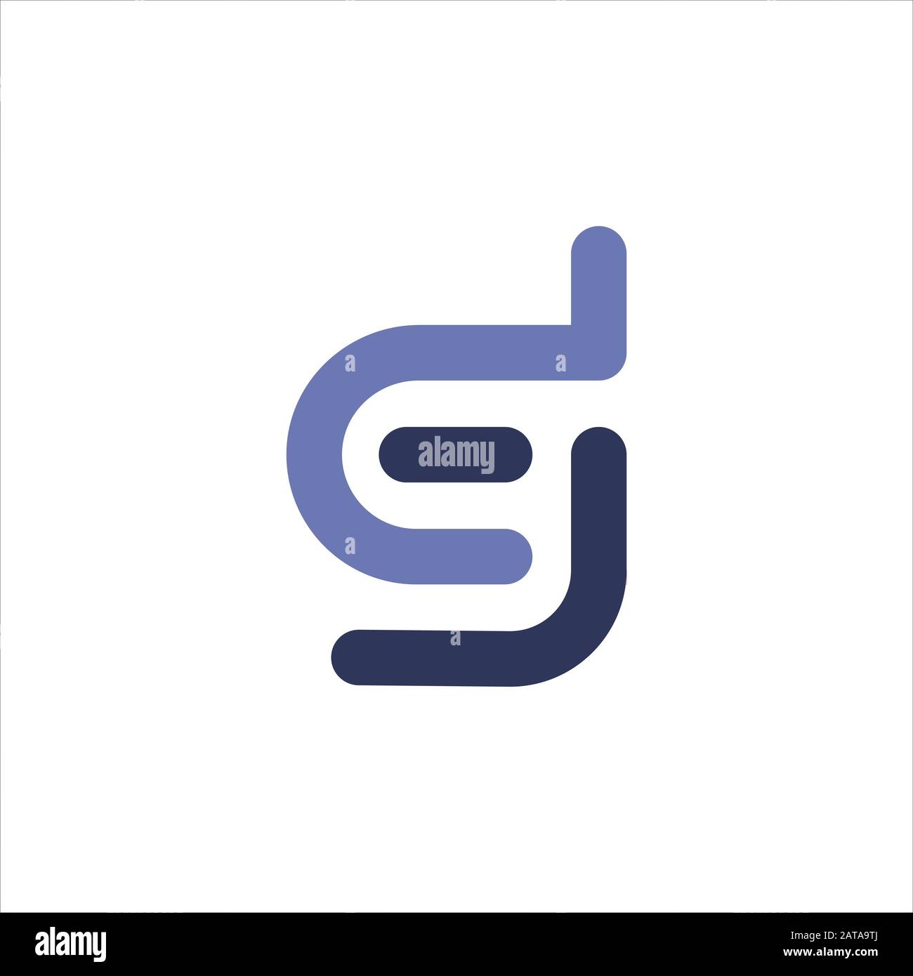 Initial letter gd or dg logo vector design template Stock Vector Image ...