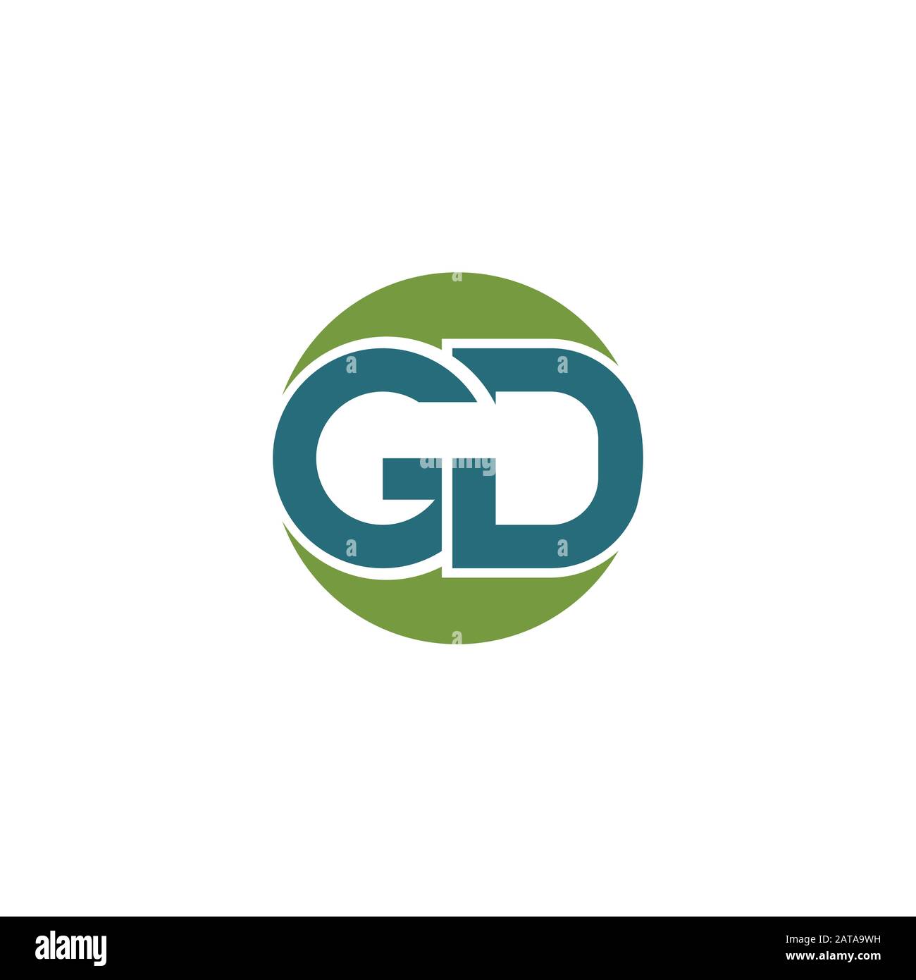 Initial letter gd or dg logo vector design template Stock Vector Image ...