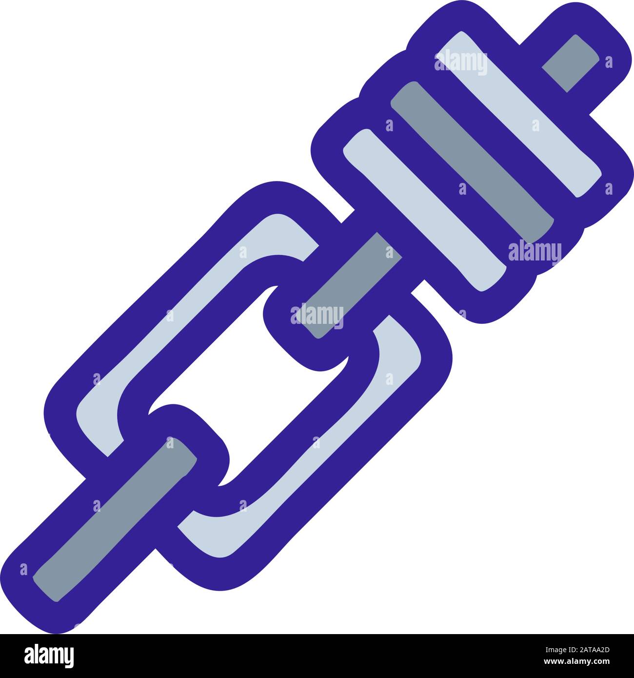 Fastening ropes for climbing icon vector. Isolated contour symbol ...