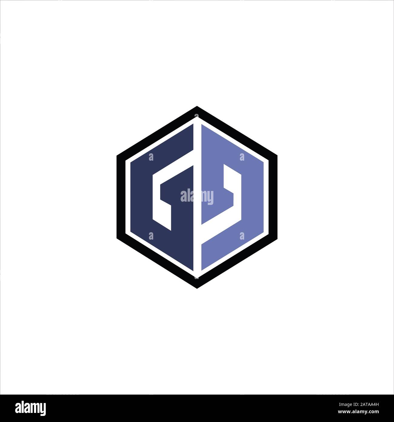 Initial letter gd or dg logo vector design template Stock Vector