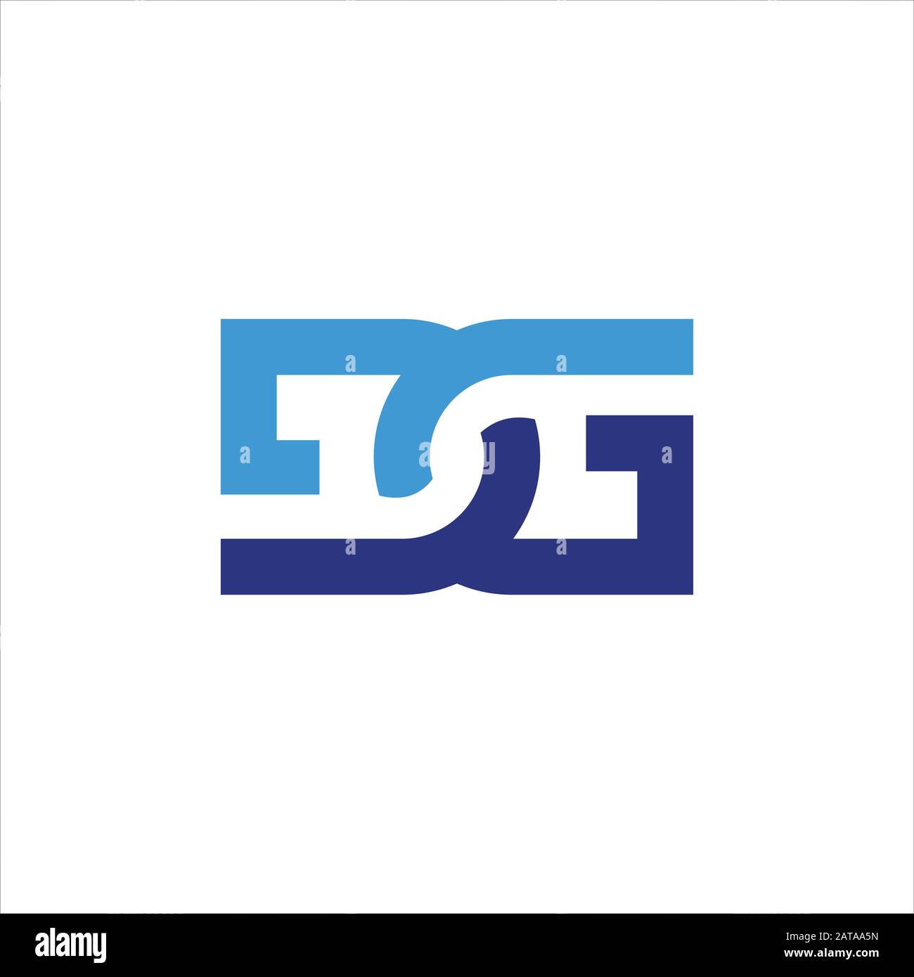 Initial letter gd or dg logo vector design template Stock Vector Image ...