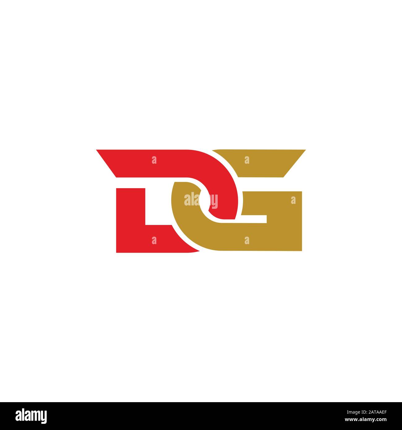 Initial letter gd or dg logo vector design template Stock Vector Image ...