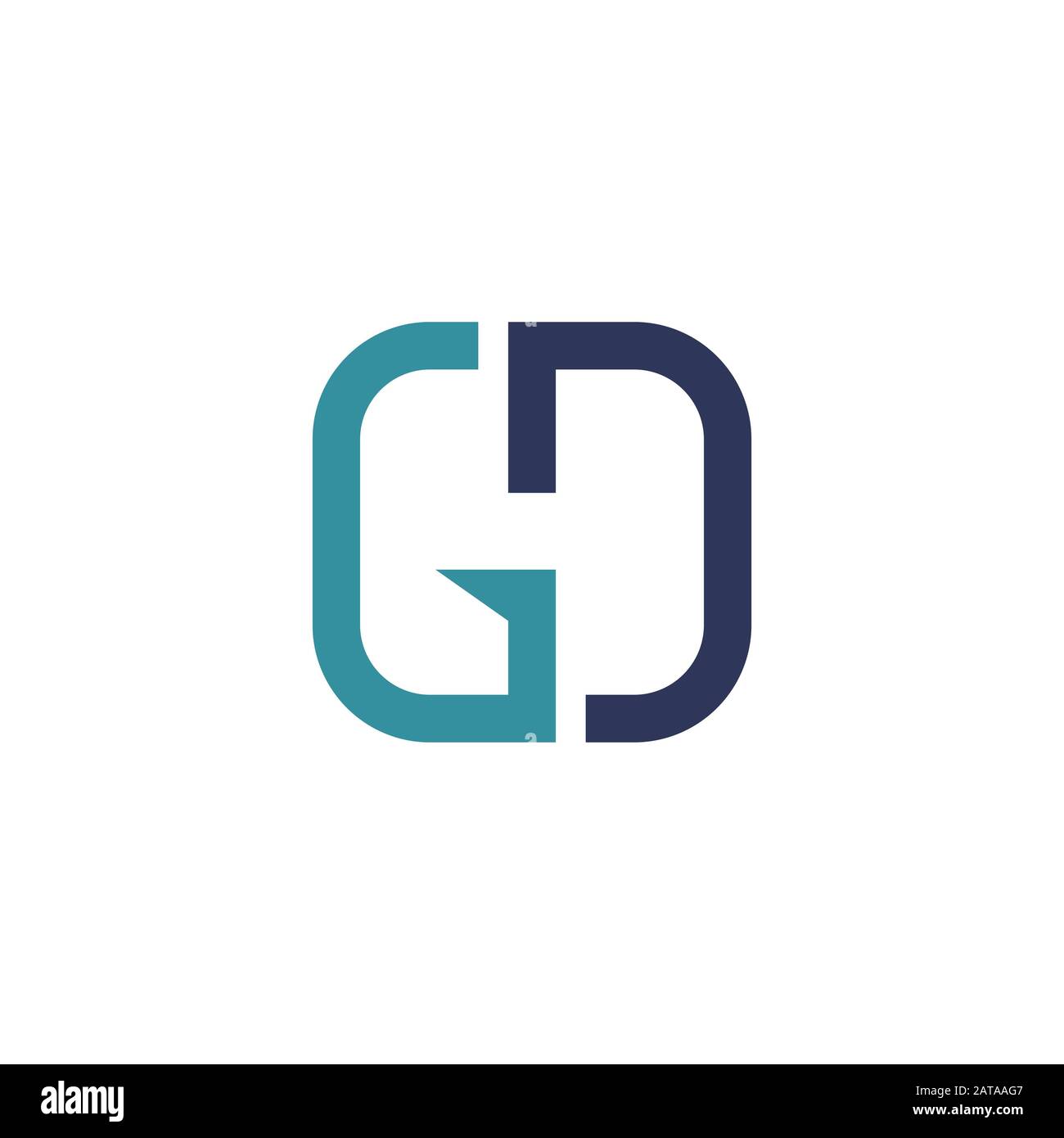 Initial letter gd or dg logo vector design template Stock Vector Image ...