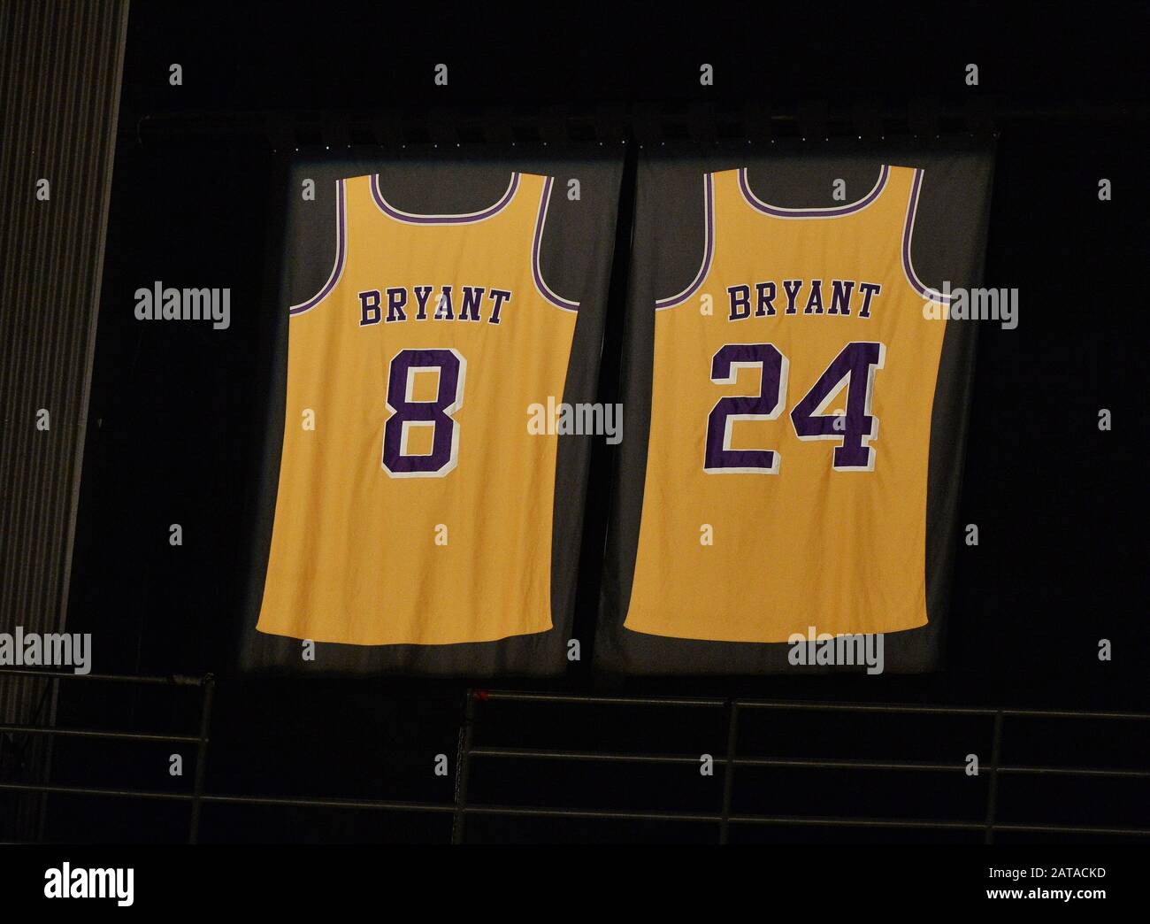 Lakers' tributes to Kobe Bryant include jersey patches, floor logos at  Staples Center