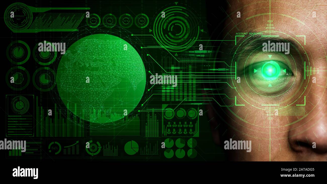 Future cyber security data protection by biometrics scanning with human ...