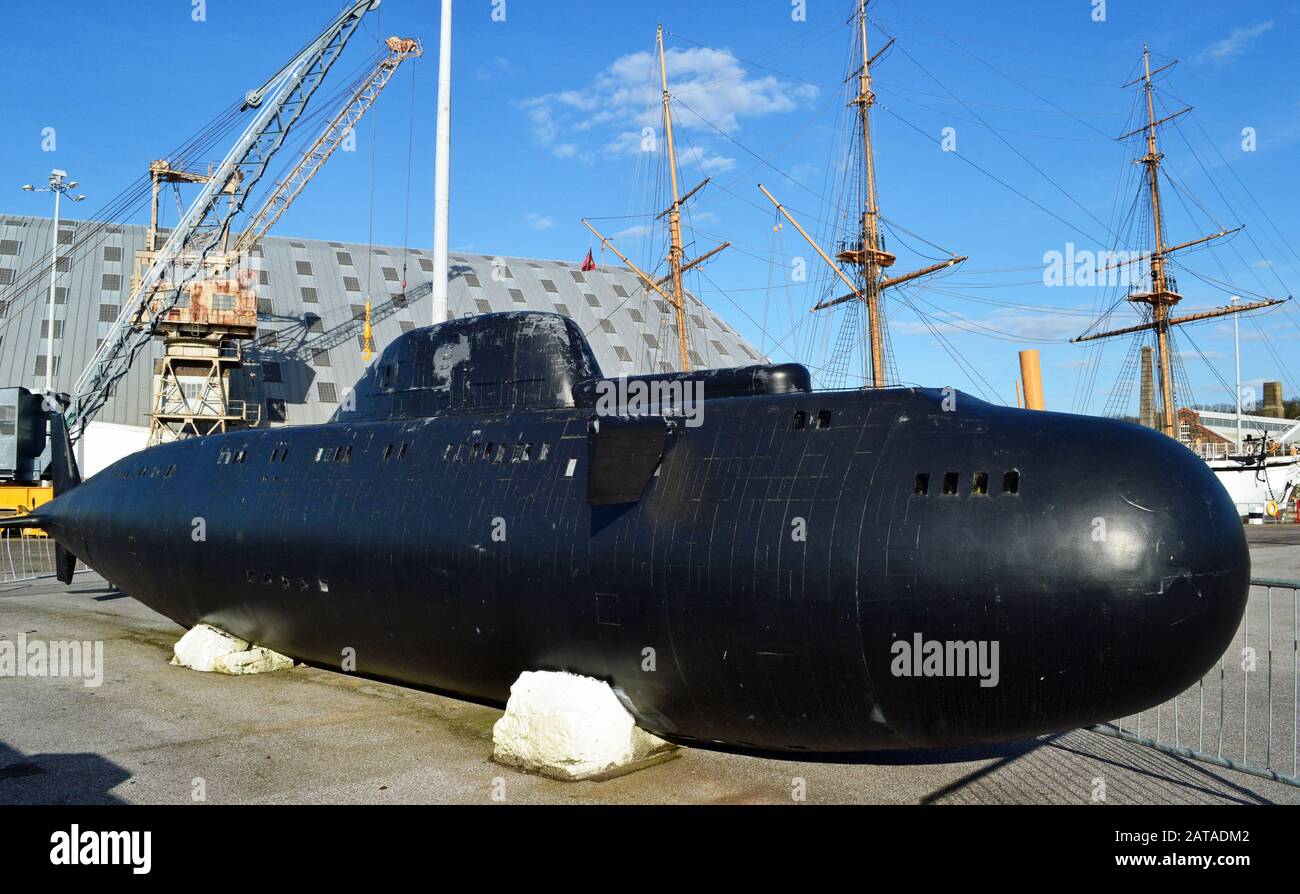 Submarine at The Historic Dockyard Chatham, Kent, UK Stock Photo Alamy