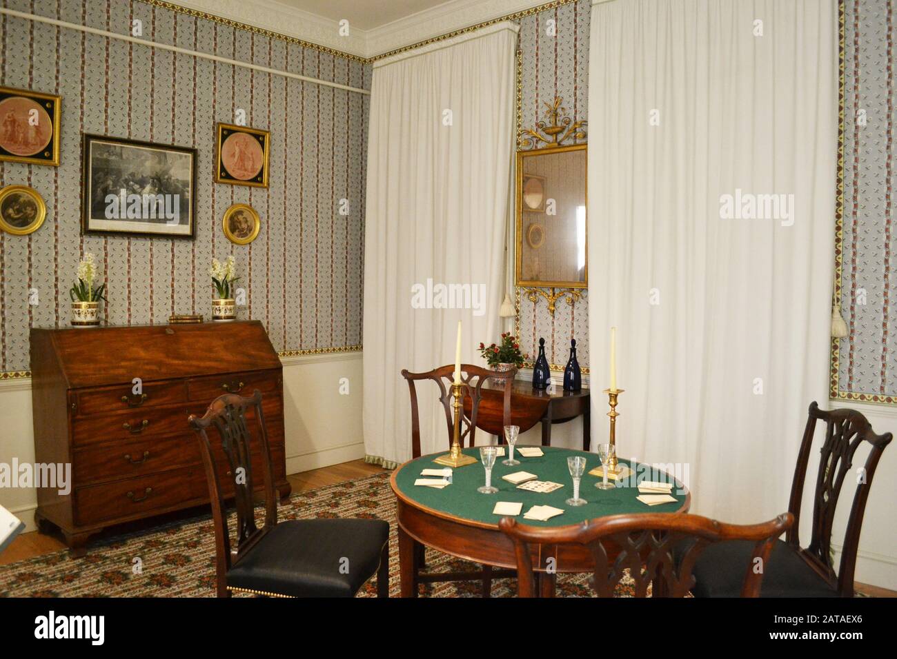 A 1790s Parlour in the Geffrye Museum, London, UK in 2015. In 2020 it rebranded as the Museum of the Home. Stock Photo