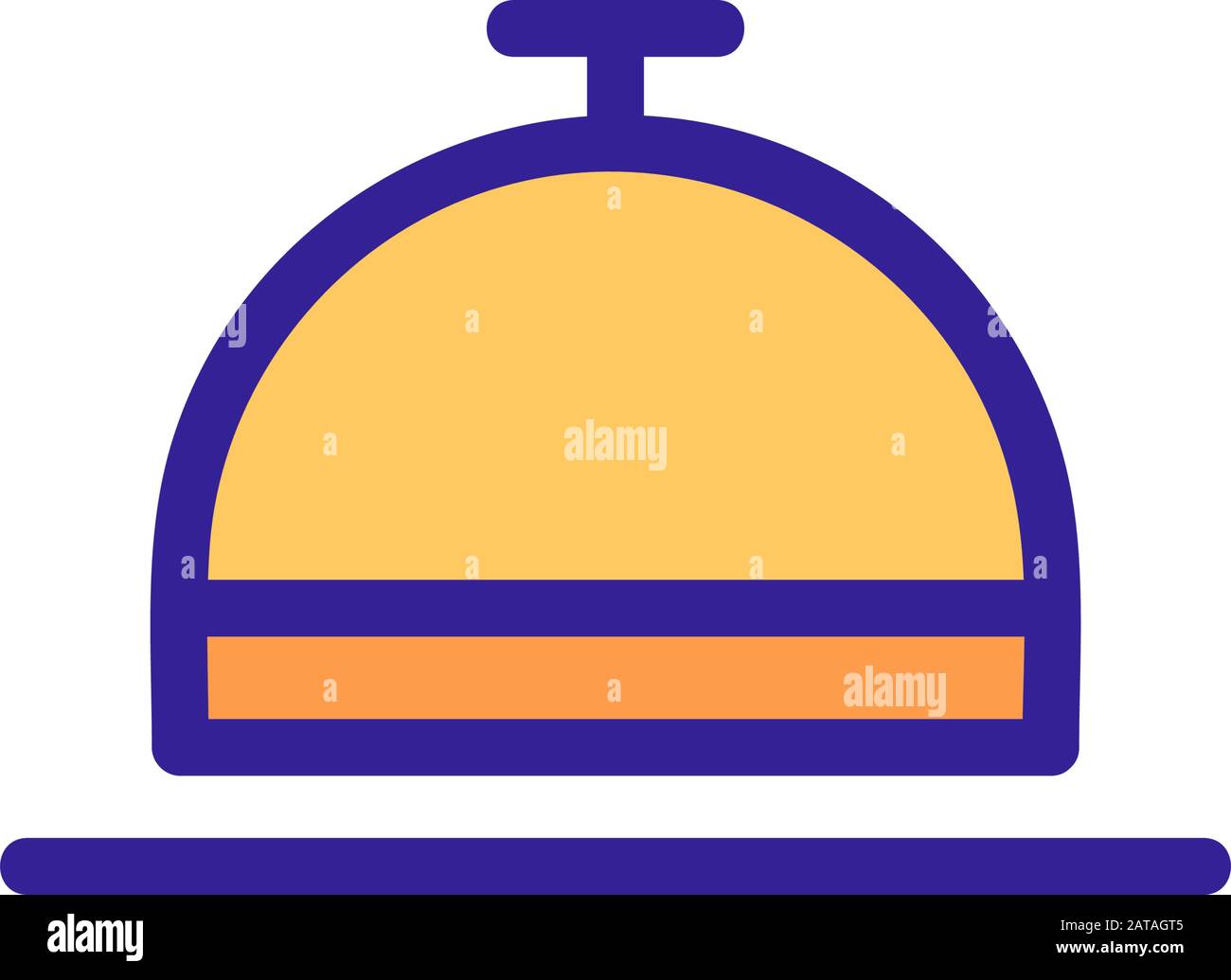 serve dishes icon vector. Isolated contour symbol illustration Stock ...