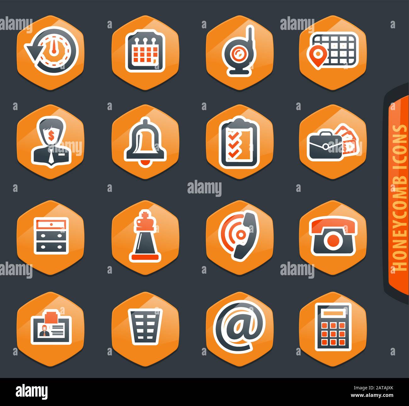 Office icons set Stock Vector Image & Art - Alamy