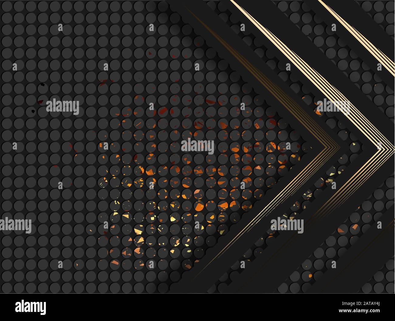 Vector abstract gold sparkle glitter background. Luxury pattern. Black background. Modern pattern Stock Vector