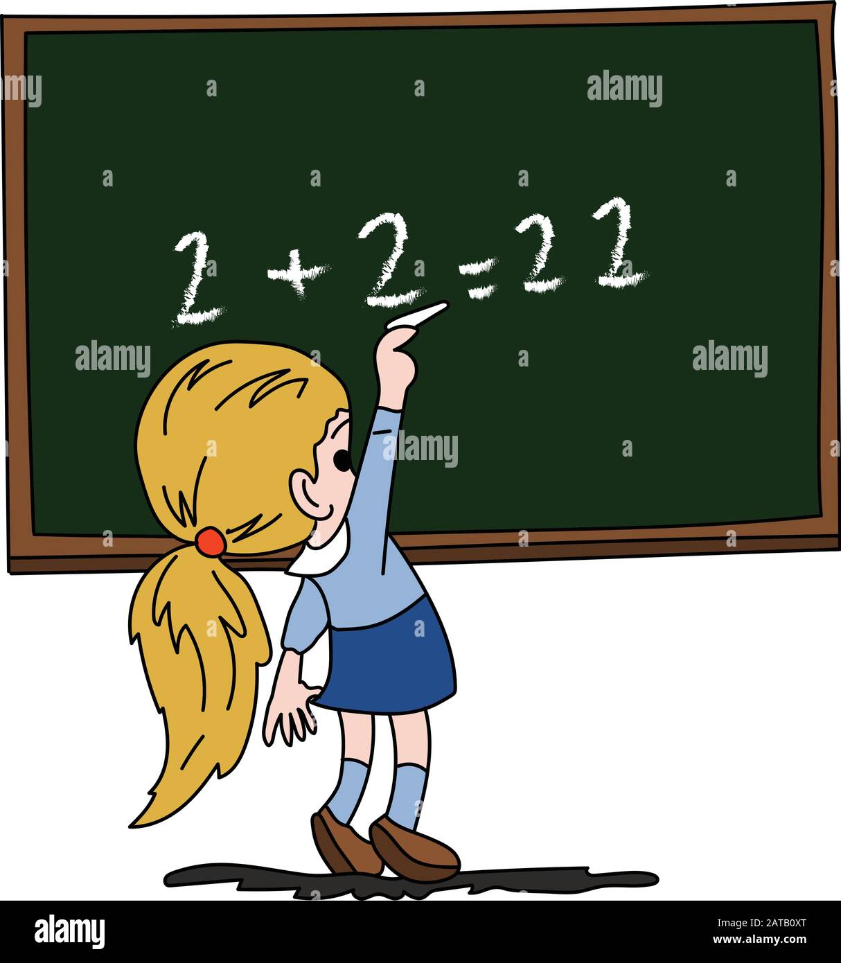 Cartoon clever girl hi-res stock photography and images - Alamy Cartoon clever girl hi-res stock photography and images - Alamy