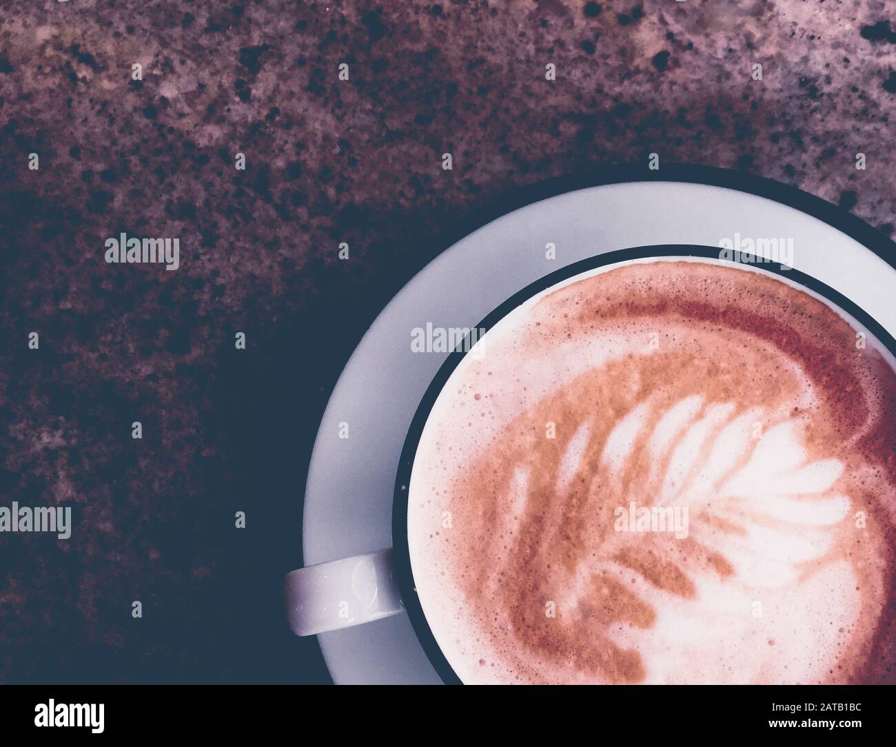 Brunch in Paris, drinks menu and vintage recipe concept Cappuccino