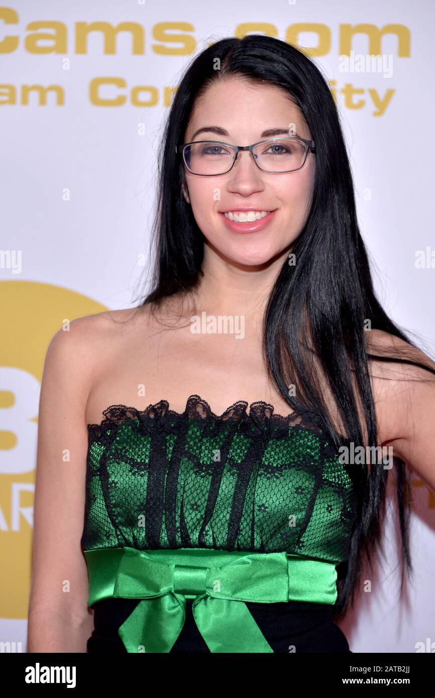LOS ANGELES, CA, - 01 16:  Model  Alex Cole arrives for the 'XBIZ Awards Show 2020' on January 16 2020 at the J.W. Marriott Hotel in Los Angeles Calif Stock Photo