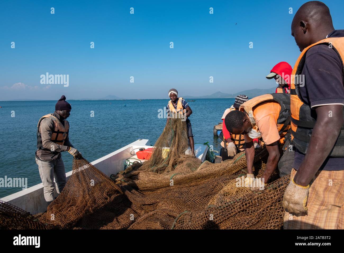Cage fish farming africa hi-res stock photography and images - Alamy