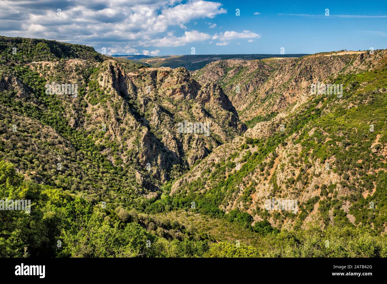 Flumendosa river canyon, near village of Escalaplano, Sud Sardegna province, Sardinia, Italy Stock Photo