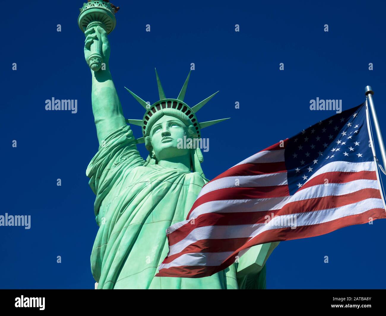Portrait of the Statue of Liberty Stock Photo - Alamy