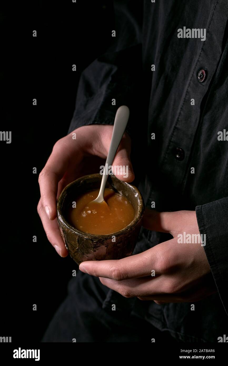 Salted Caramel Pretzel Bark - Inside