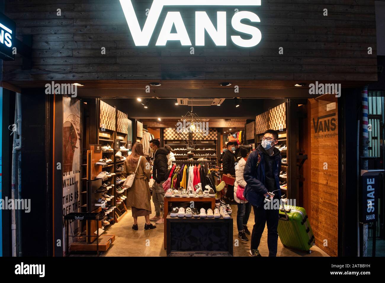 American manufacturer of skateboarding shoes Vans store seen in ong Kong  Stock Photo - Alamy