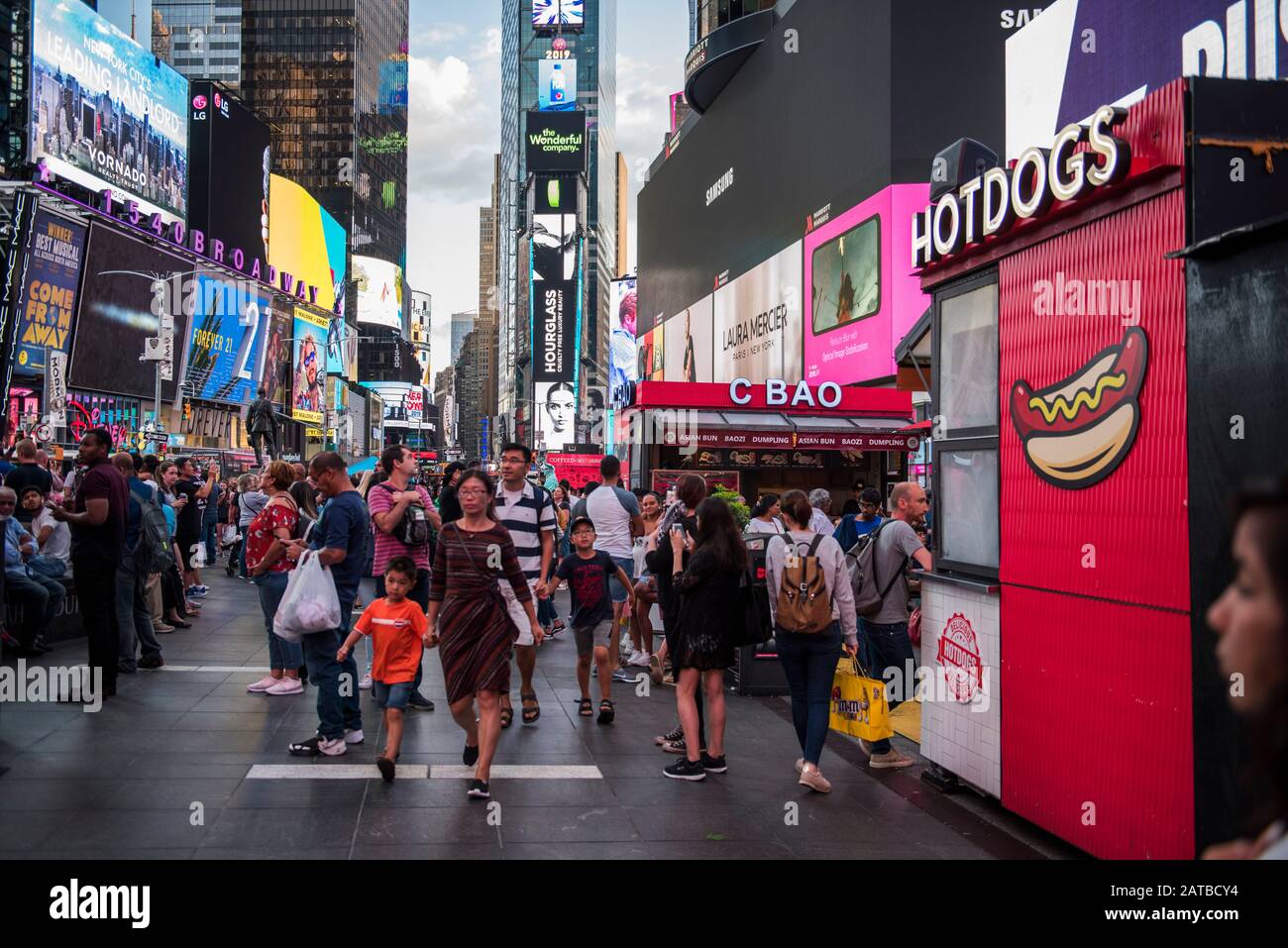 New York City, New York - August 24, 2019: Times Square, NYC Stock Photo