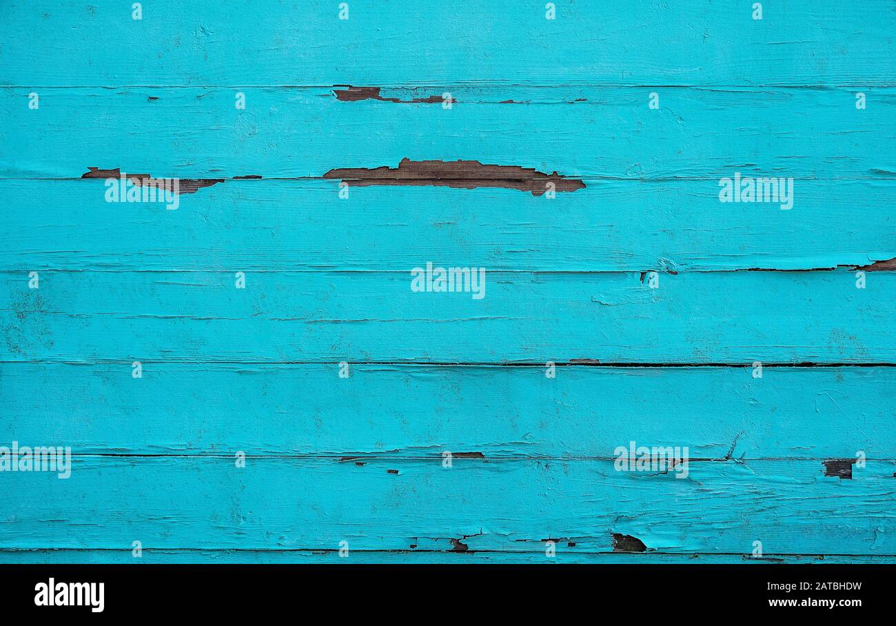 Old blue boards. Vintage blue background from old boards. Wood texture