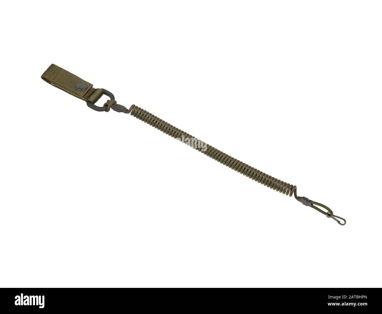 paracord keychain isolate on white background Stock Photo
