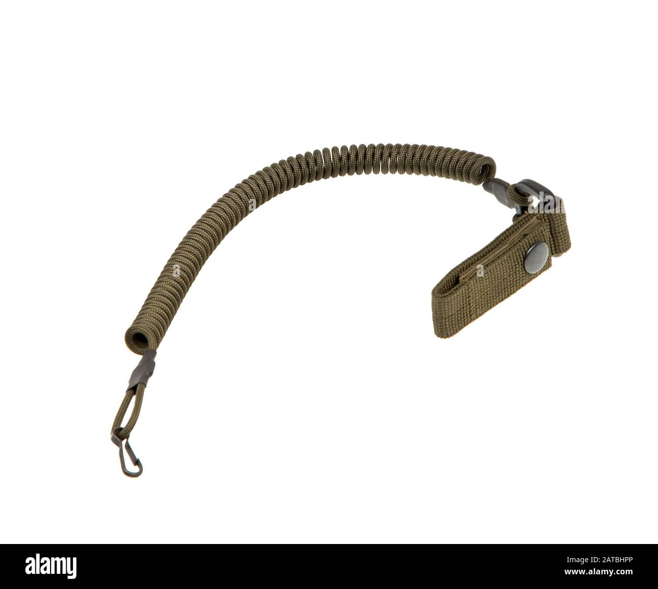 paracord keychain isolate on white background Stock Photo