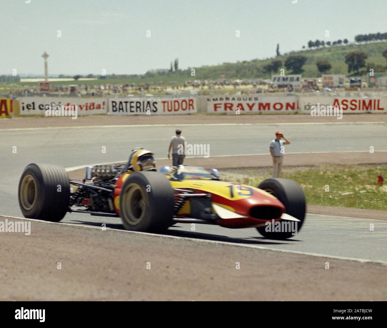 BOLIDO DE FORMULA 2 EN CARRERA. Location: CIRCUITO DEL JARAMA. PROVINCIA.  MADRID. SPAIN Stock Photo - Alamy