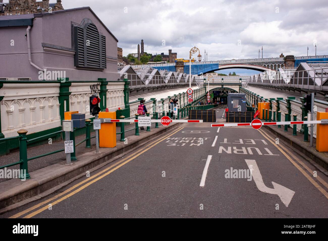 Car entrance to waverley station. Edinburgh cityscape/travel photograph
