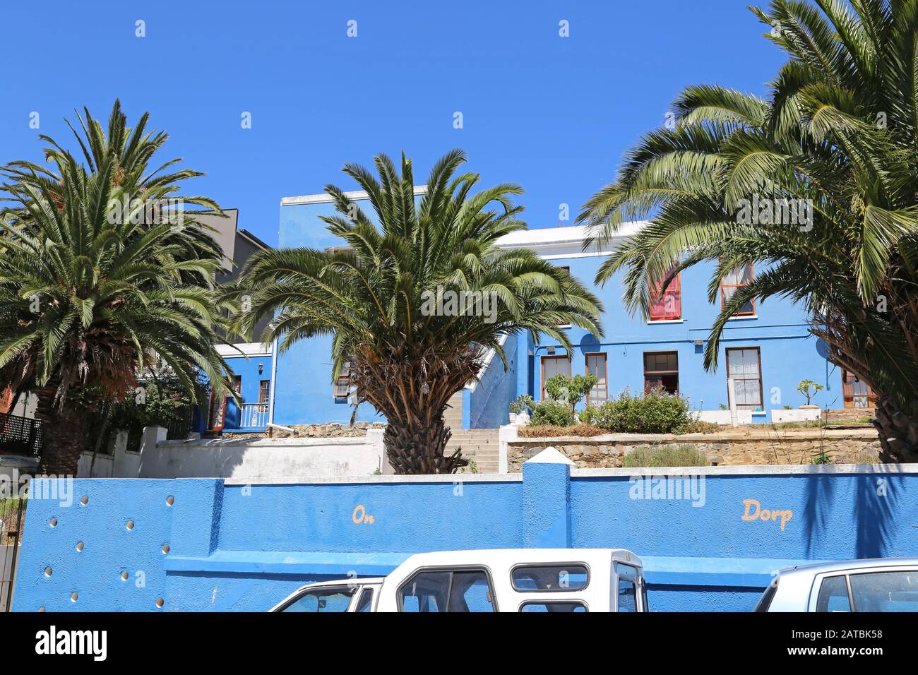 Former farmhouse, Dorp Street, Bo Kaap, Cape Town, Table Bay, Western Cape Province, South Africa, Africa Stock Photo