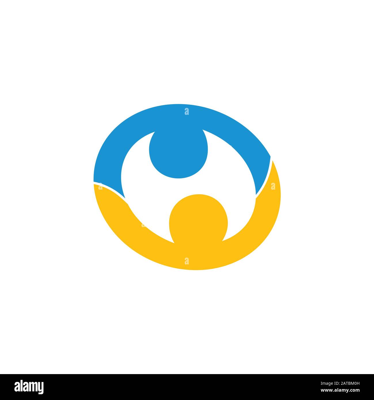 letter h circle negative space logo vector Stock Vector Image & Art - Alamy