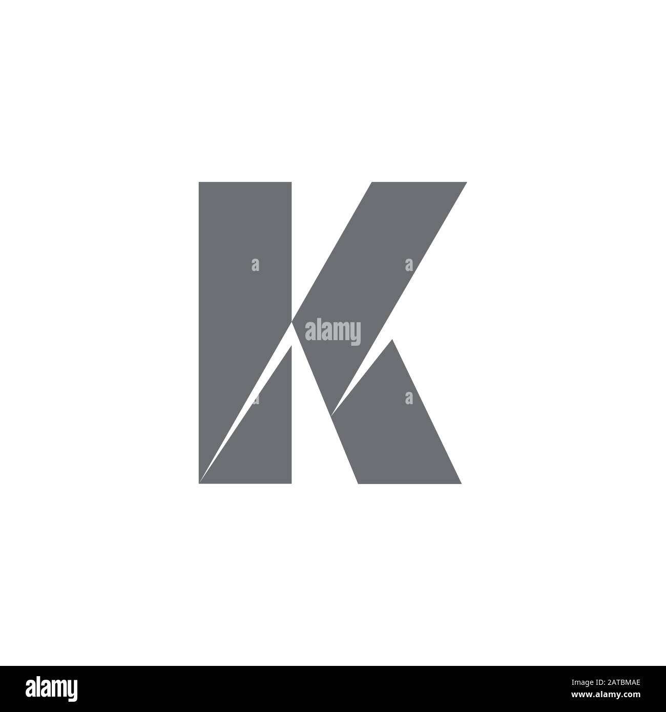 abstract letter mk simple geometric logo vector Stock Vector Image ...