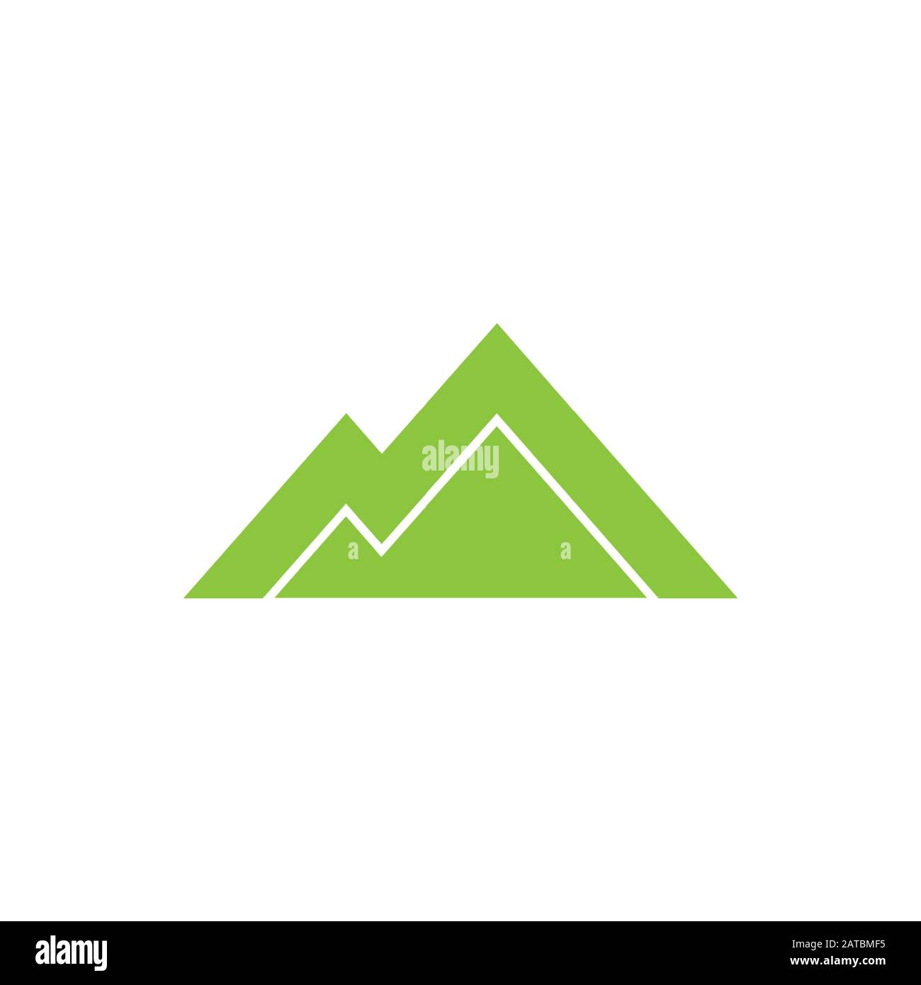green mountain geometric line symbol vector Stock Vector Image & Art Alamy