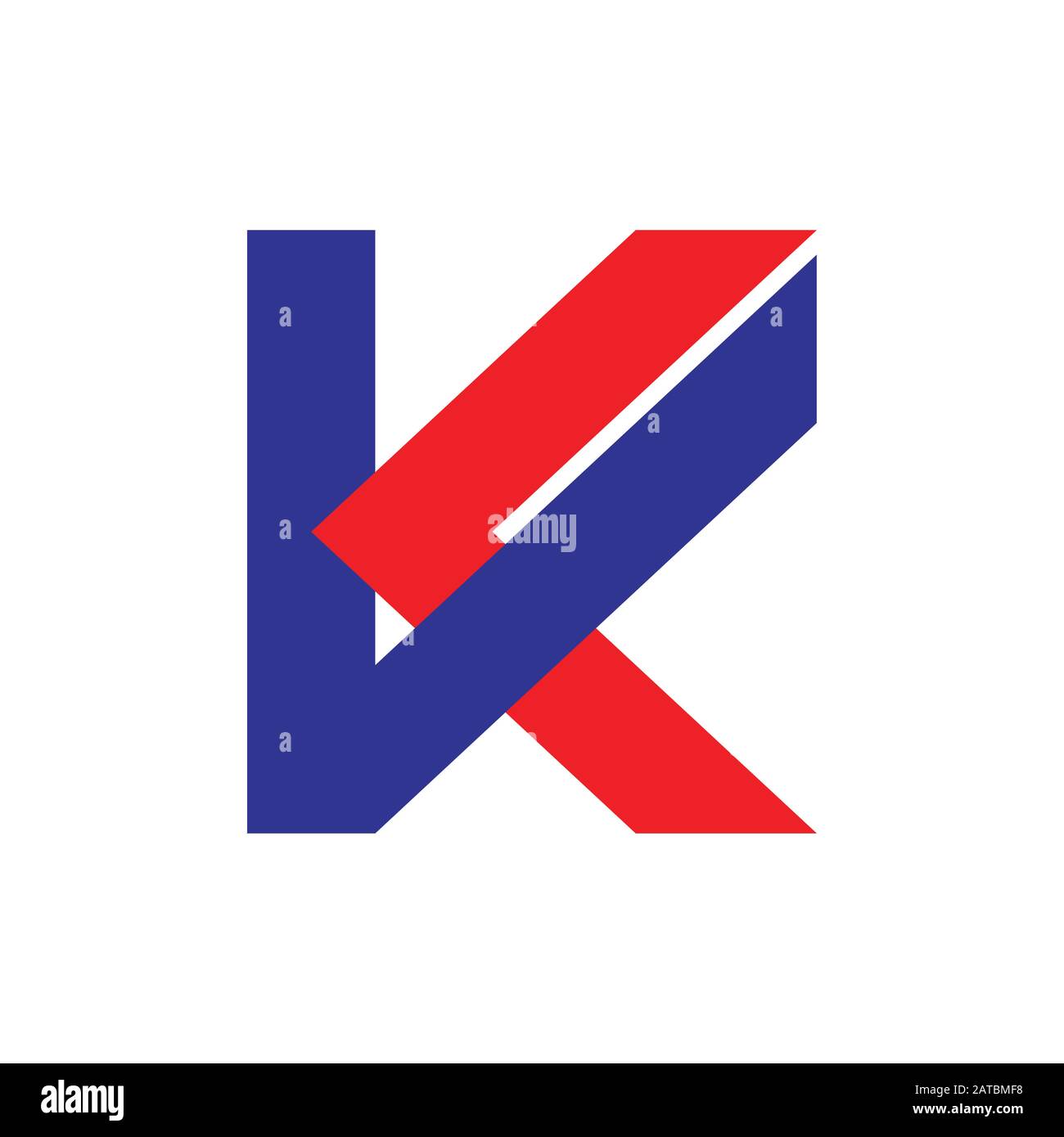 letter vk colorful geometric line logo vector Stock Vector Image & Art ...