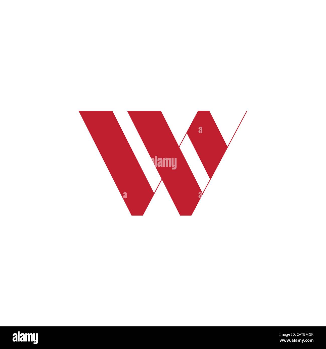 letter w simple stripes geometric logo vector Stock Vector Image & Art ...