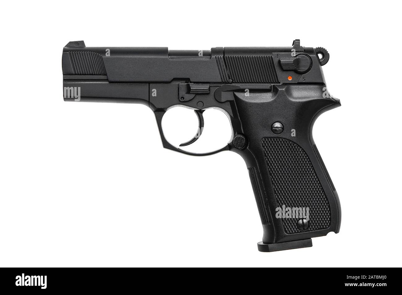pistol isolated on white background Stock Photo - Alamy
