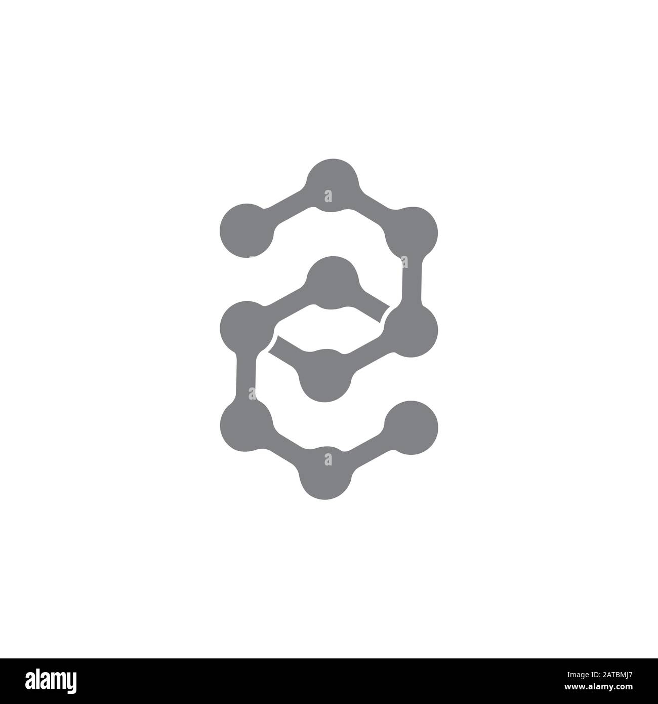 letter cc linked dots line logo vector Stock Vector Image & Art - Alamy