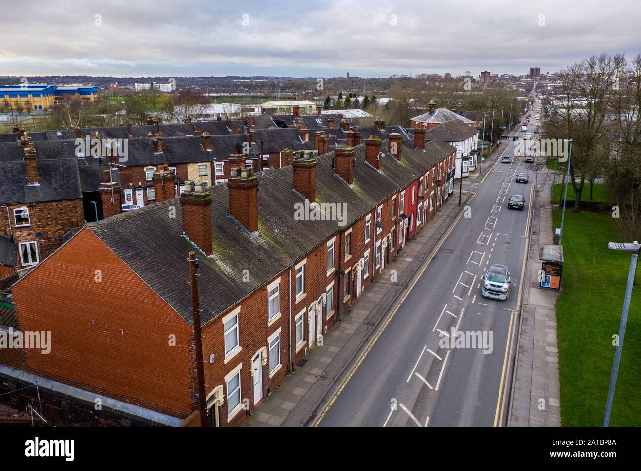 Pavement views of Victoria road, Vicky road, a poor area leading to the