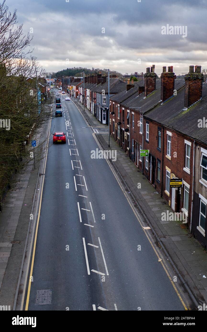 Pavement views of Victoria road, Vicky road, a poor area leading to the