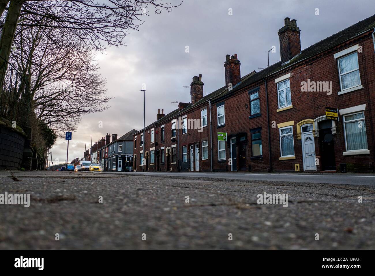 Pavement views of Victoria road, Vicky road, a poor area leading to the