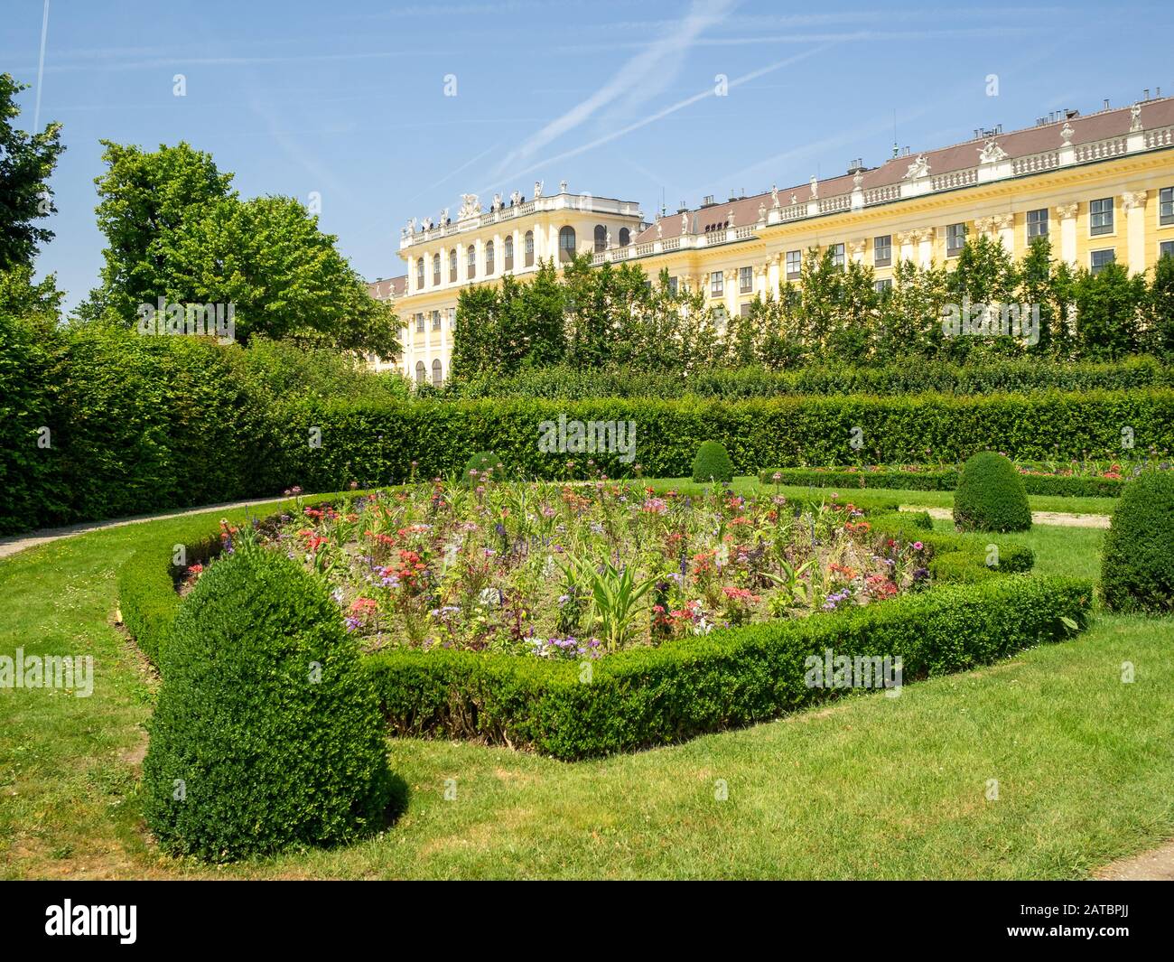 Schloss Schönbrunn garden Stock Photo