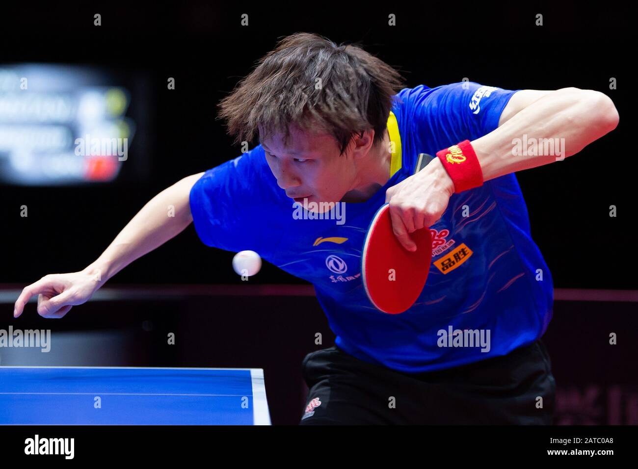 Magdeburg, Germany. 01st Feb, 2020. Table tennis German Open, men's