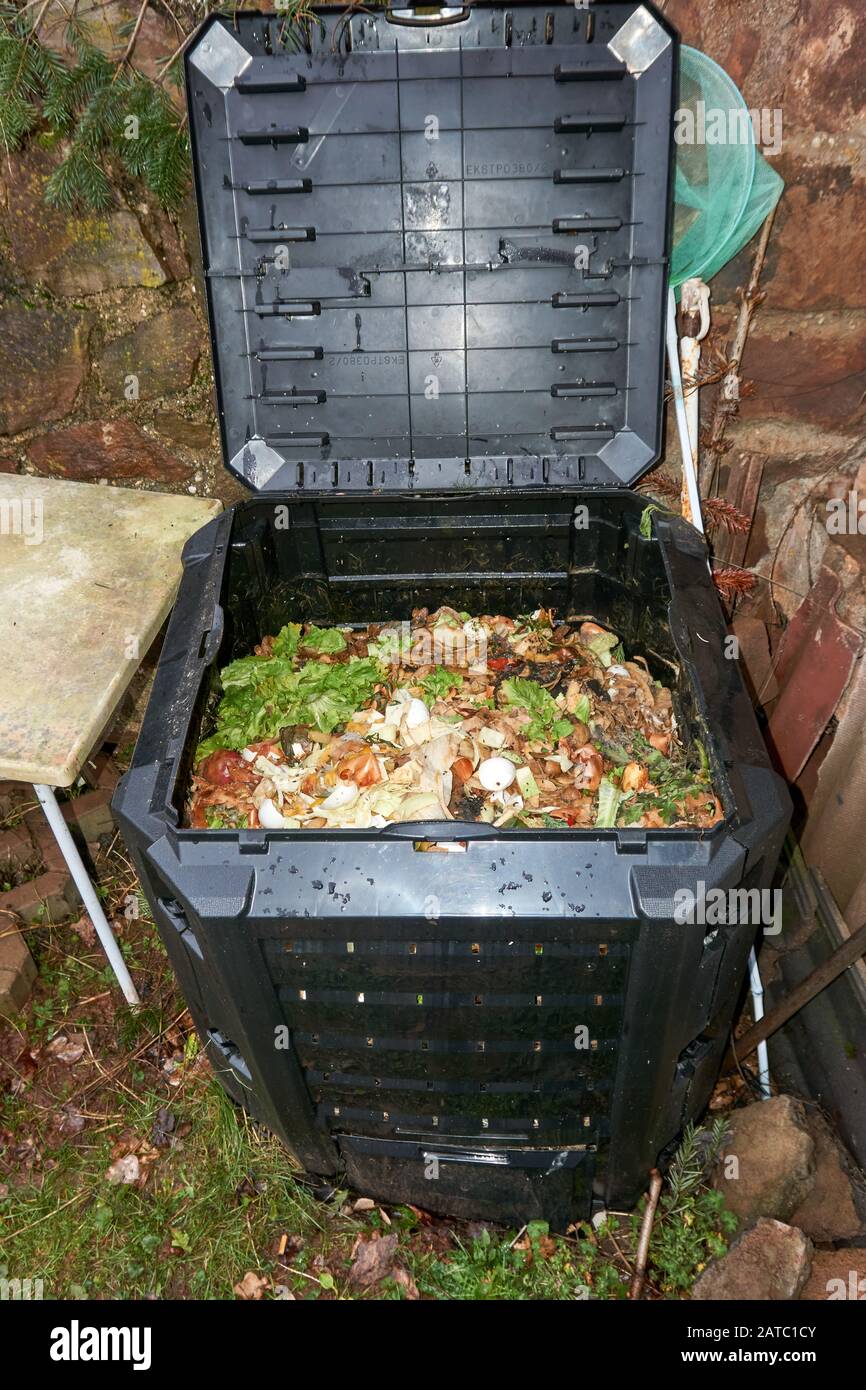 Fresh Organic Kitchen Waste Household Scrap In The Compost Bin Stock   Fresh Organic Kitchen Waste Household Scrap In The Compost Bin 2ATC1CY 