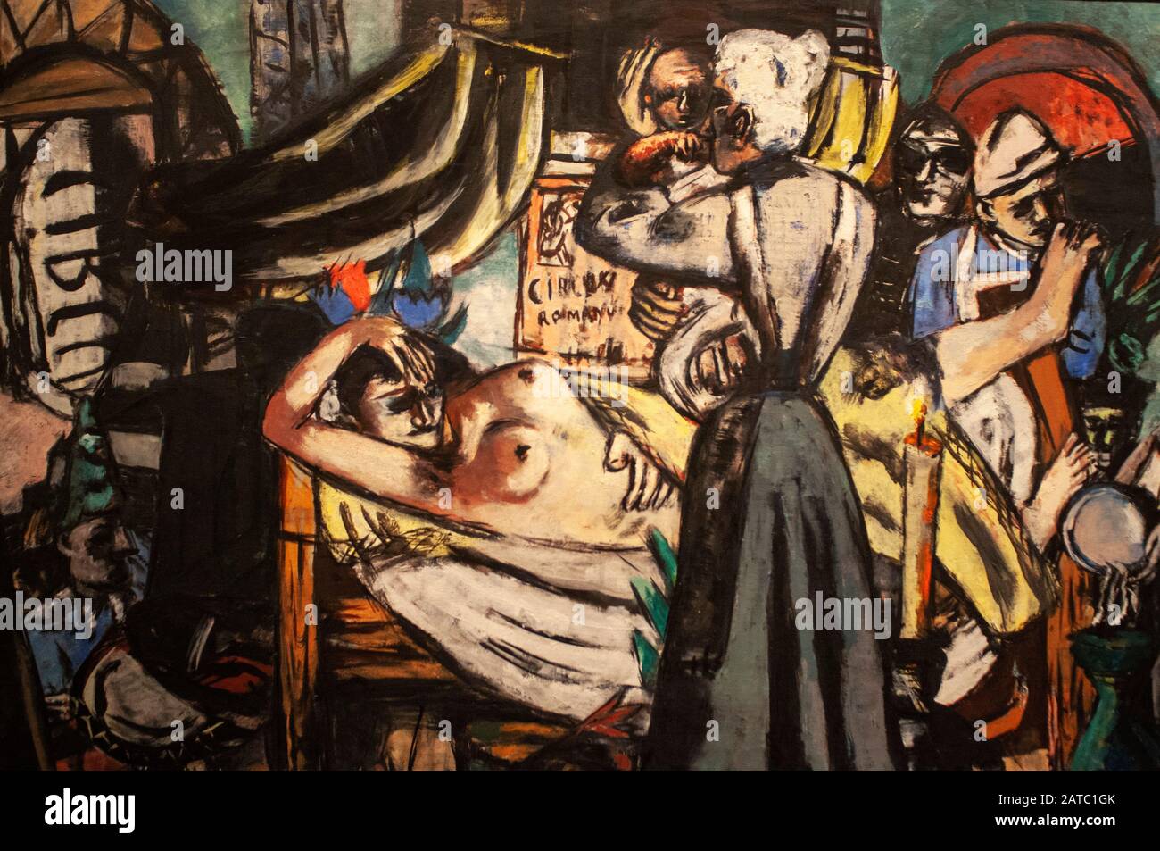 Max Beckmann painting in New National Gallery in Berlin Germany. (Neue  Nationalgalerie), museum built by German architect Ludwig Mies van der Rohe  ina Stock Photo - Alamy