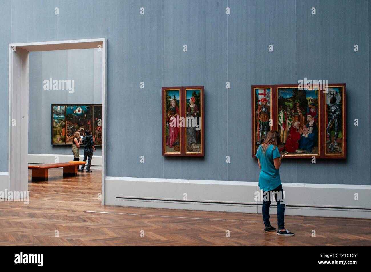 The Kulturforum housing the Gemaldegalerie, Kupferstichkabinett, Kunstbibliothek and Kunstgewerbemuseum, Berlin, Germany Stock Photo