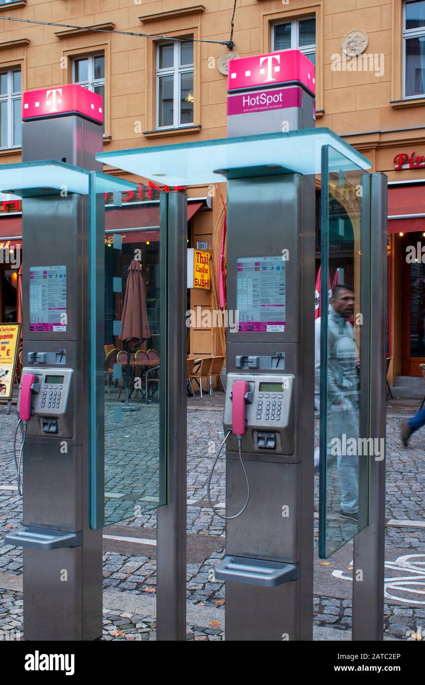 Berlin public phone deutsche telekom hi-res stock photography and images -  Alamy