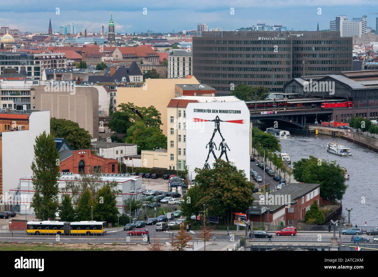 Views Of Berlin Government District And Spree River From The Roof Of Famous Reichstag Building And Paul Lobe Haus In Twilight Berlin Germany Stock Photo Alamy