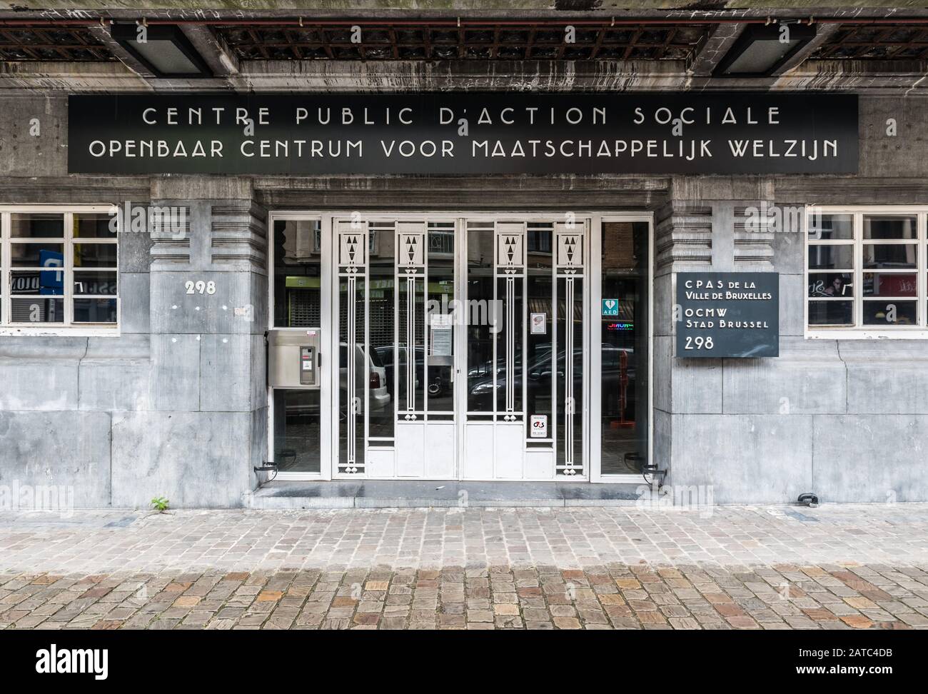 Brussels Marollen, Brussels Capital Region / Belgium - 09 07 2019: The OCMW CPAS social security administration of brussels city Stock Photo