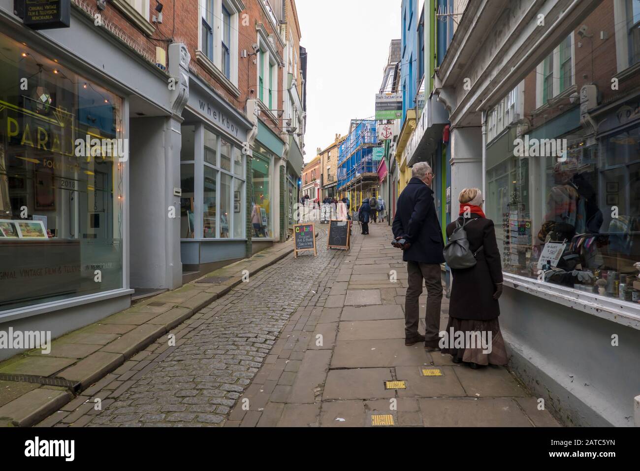 Old High Street,Folkestone,Creative Quarter,Winter,Folkestone,Kent,England Stock Photo Alamy
