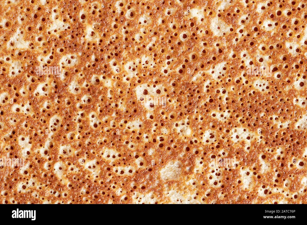 Close-up of a newly baked pancake Stock Photo