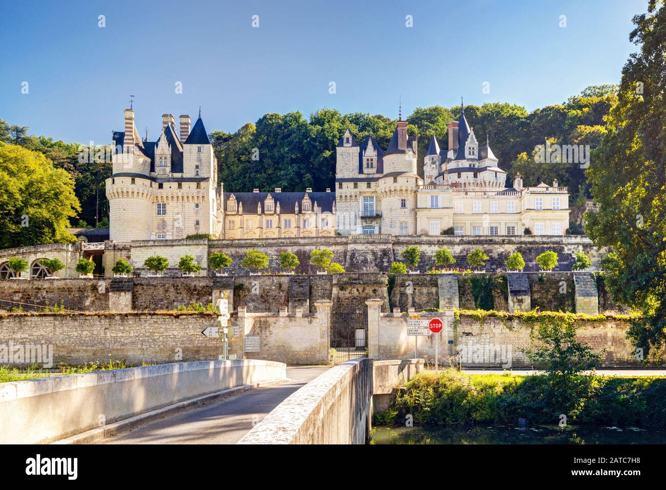 The chateau d'Usse, France. This castle is located in the Loire Valley and was built in the 15th century. Stock Photo